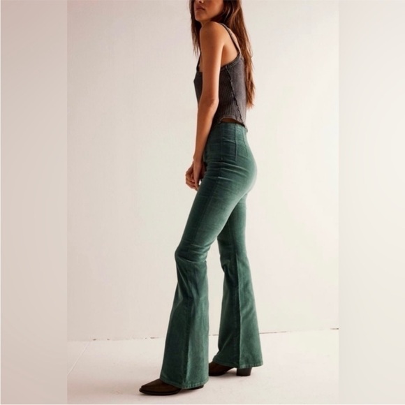 Free People Jayde Cord in Green - Picture 2 of 3